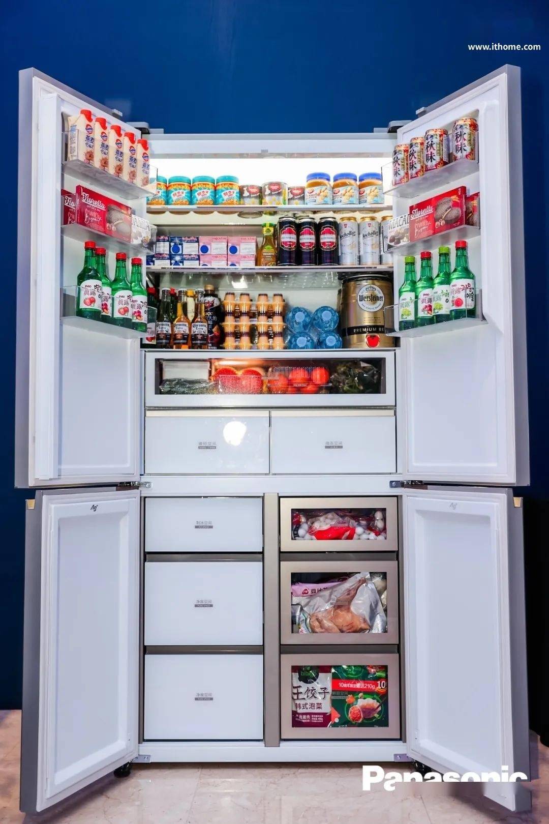 00L大容量仅售19990元！松下发布挪威海系列双开门冰箱7(图1)