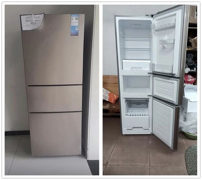 大容量才593元刚需闭眼可入！高性价比的三开门冰箱213L(图3)