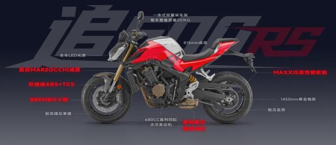 中量级运动街车追600RS正式发布！到手不到35万！QJMOTOR全新(图8)